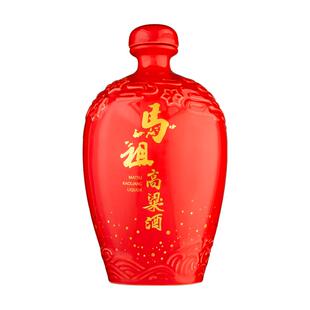 马祖酒厂马祖高粱酒台湾高粱酒坑道窖藏红坛1L清香型58度礼盒装