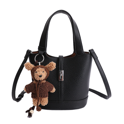 素韵格荔枝纹复古高级感水桶包