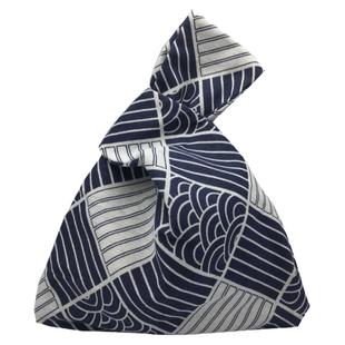 日式和风手腕包 ins套结手拎包手提帆布钱包钥匙手机棉布袋子文艺