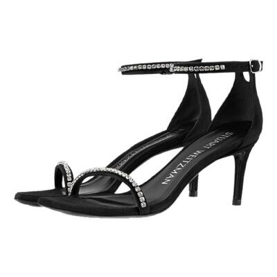 SW夏季方头细高跟水晶一字带