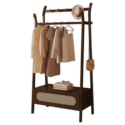 向峦衣架落地楠竹中古风衣帽架