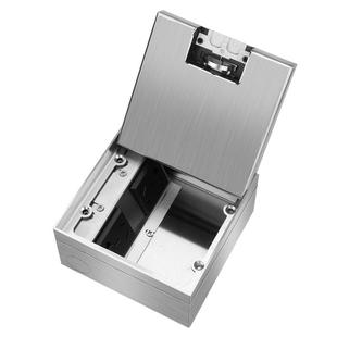 Gercale不锈钢全铜防水地插座隐藏式五孔大理石地面超薄纯平插座