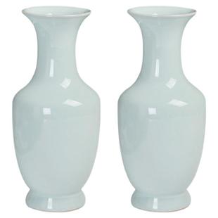 孟玉松大师汝窑花瓶摆件客厅插花家居饰品汝瓷桌面茶道手工花器