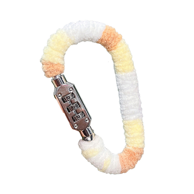 电动车后座头盔锁毛绒包边不伤车