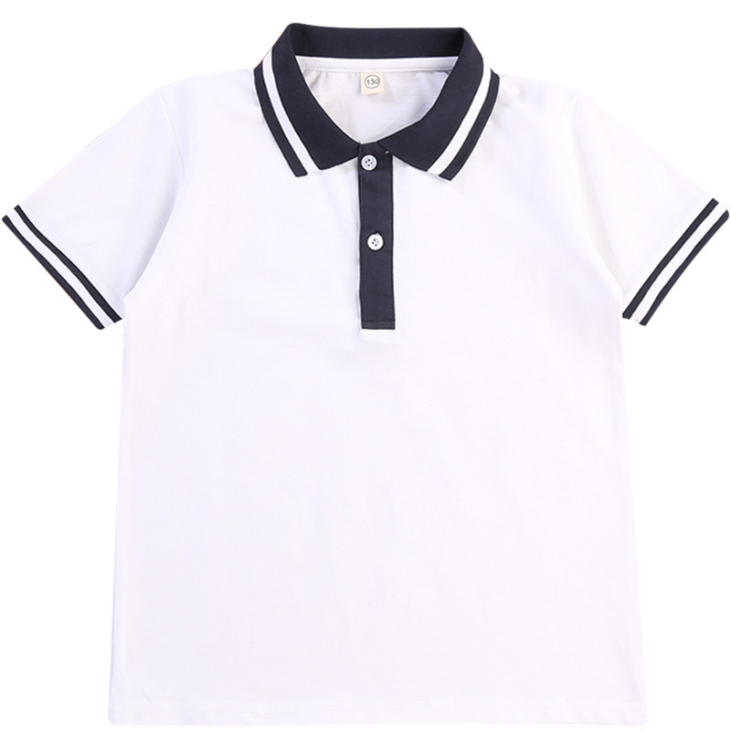 儿童校服短袖T恤中小学生白色