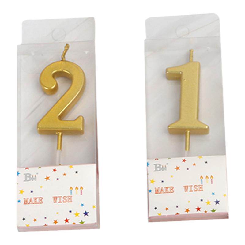 金色大号数字蜡烛 生日蛋糕蜡烛金色蛋糕蜡烛周岁独立装数字蜡烛