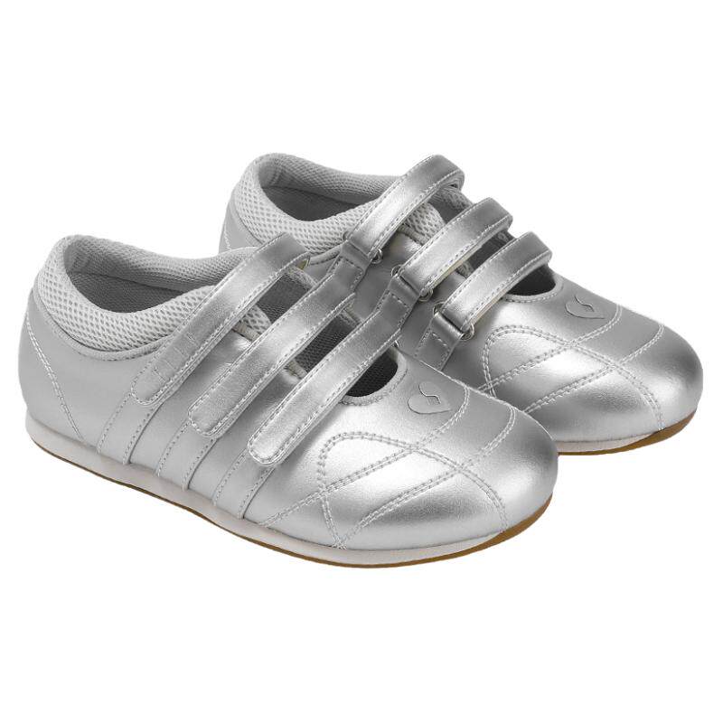 ELLEkids童鞋 女童鞋子运动鞋银色单鞋春秋小白鞋儿童玛丽珍鞋夏