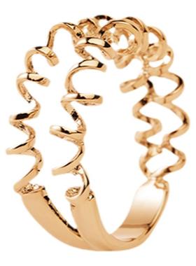 daccord小弹簧双圈戒指小众首饰