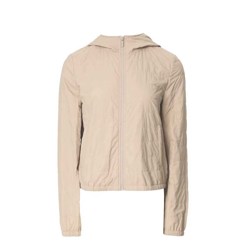 秋冬百搭保暖绗缝连帽棉服女装