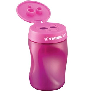 stabilo旗舰店德国思笔乐儿童三孔卷笔刀专用洞洞笔刨迷你型大口径手摇小学生握笔刀素描铅笔刀转笔刀削笔器