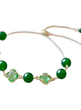 四叶草手链女款小众设计轻奢高级感2025新款百搭精致闺蜜生日礼物