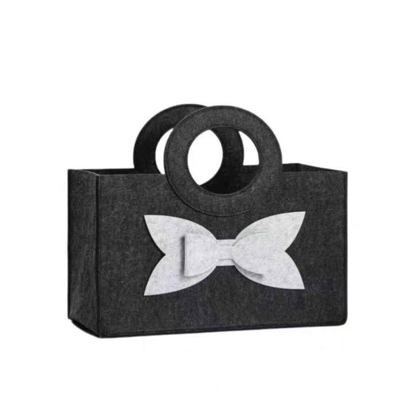 高档外贸出口羊毛毡手提包大容量促销礼品袋定制手提袋可加logo