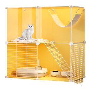 猫咪狗狗宠物笼家用猫窝狗窝全景大别墅围栏栅栏自由空间多猫家庭