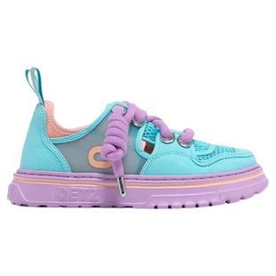 OETZI冰人奥兹丑萌鞋拼接厚底增高透气休闲情侣新品低帮时尚女鞋