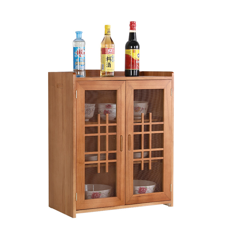久木林林防虫实木小碗柜厨房储物柜菜柜餐边柜碗橱柜透气碗橱柜