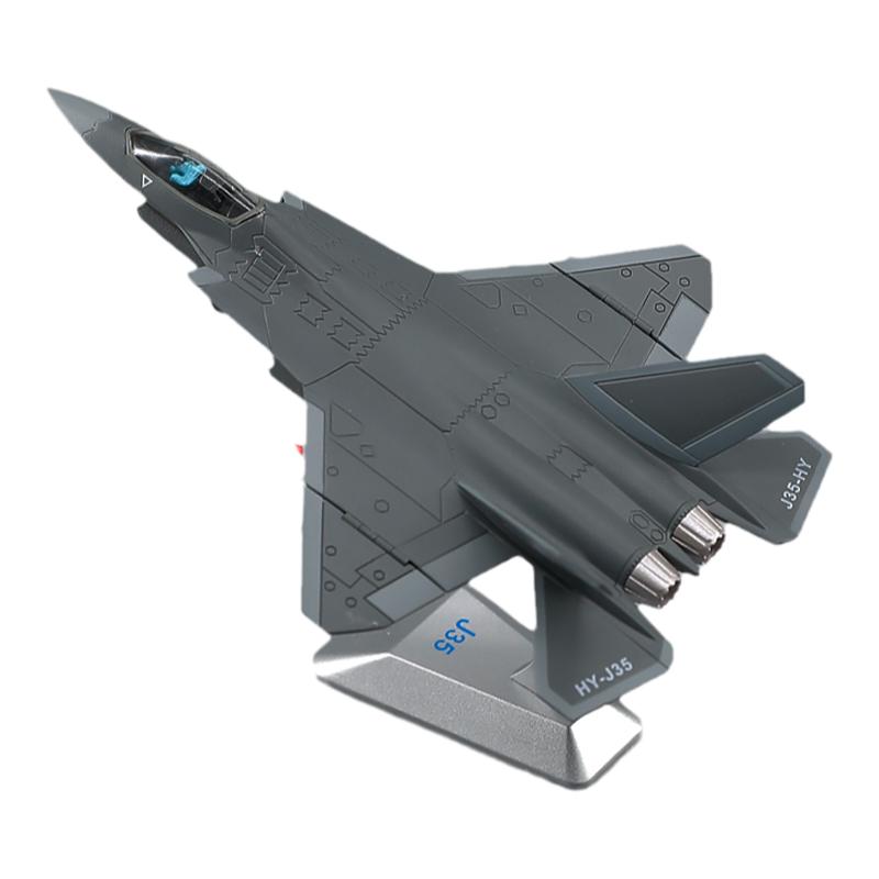 1:30歼35A飞机模型合金仿真军事摆件J35A舰载战斗机珠海航展礼品