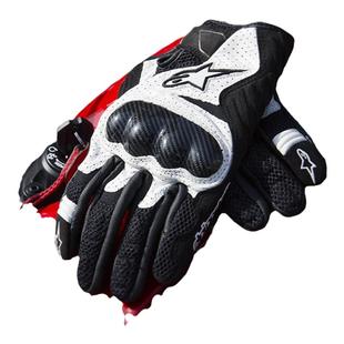 a星alpinestars摩托车手套四季机车骑行手套碳纤维夏季透气SMX1