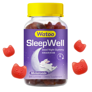 【自营】Watoo褪黑素软糖sleep退黑素安瓶助眠安眠睡眠闪睡片