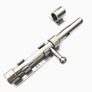 正宗304不锈钢肥仔插销焊接落地插加长1米防盗门明装锁实心木门拴