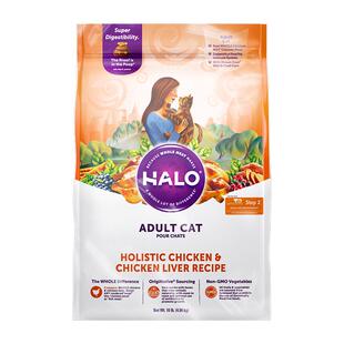 Halo自然光环进口猫粮健美鸡肉鱼肉防软便肠胃养护成猫幼猫粮10磅