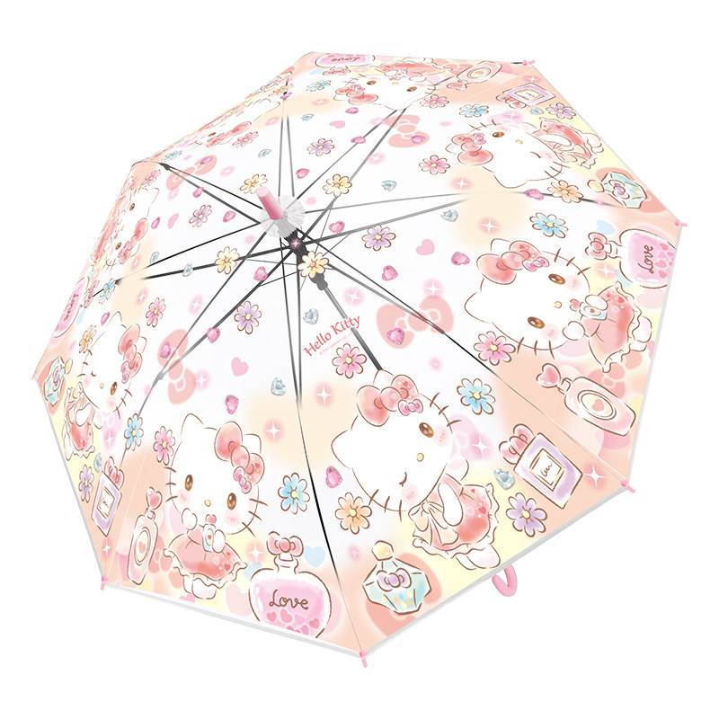 KT猫儿童雨伞透明女孩高颜值可爱