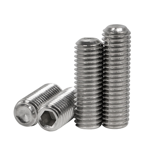 304不锈钢凹端紧定螺丝无头螺丝机米内六角顶丝M2M2.5M3M4M68-M12