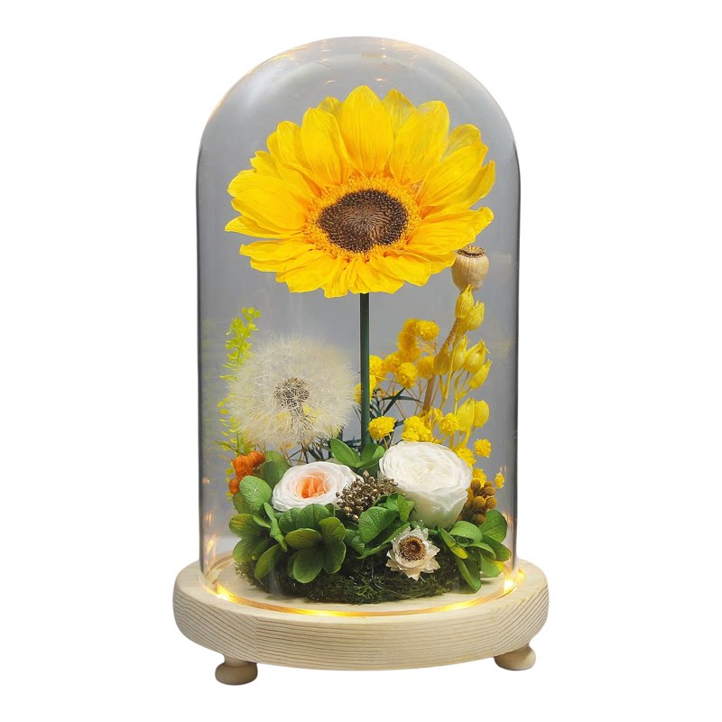 教师节向日葵蒲公英永生花礼盒