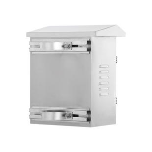 户外防雨防水工程抱箍配电箱304加厚不锈钢抱杆箱监控开关控制柜