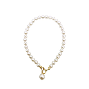 DouxAir正圆施家珍珠手链14k包金精致简约时尚百搭fever博主同款