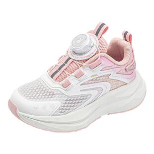 安奈儿女童鞋子运动鞋2026新款春夏季网面透气轻便软底儿童跑步鞋