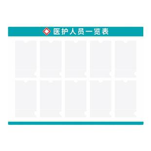 医护人员一览表公示栏医生护士人员信息展示板医院医疗机构员工信息公告栏诊所科室门诊值班室宣传栏定制挂墙
