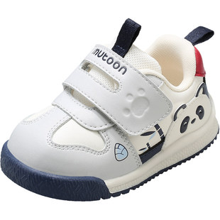 牧童宝宝学步鞋原创熊猫鞋2025秋冬新款男童软底面包鞋可爱婴儿鞋