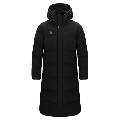 卡尔美长款过膝运动棉衣运动棉服