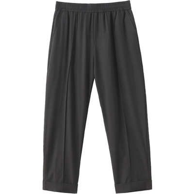 品立男士潮牌宽松直筒休闲九分裤