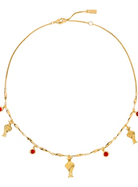 Dare买手店 Wens Jewels【瓶】浮雕瓶红玛瑙吊坠项链复古艺术风女