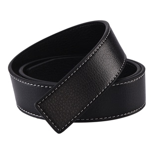无头皮带不带头无扣带条真皮百搭裤带3.8平滑扣适用H打孔腰带身