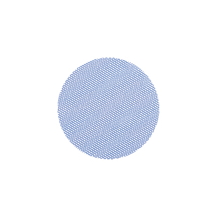 事儿 正圆形无弹网纱片—透明高韧不毛边肌理素材6色多规格/1包价