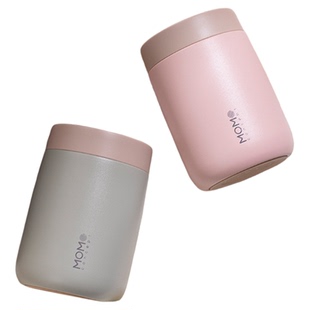 MOMO咖啡保温杯女生高颜值便携随行316不锈钢大肚杯宽口径水杯子