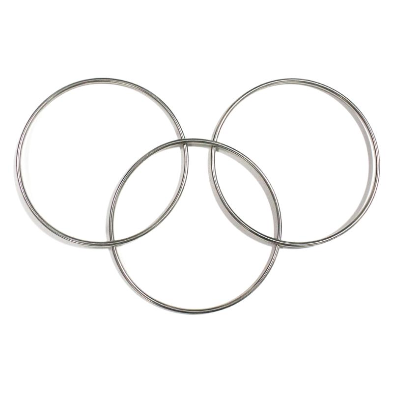 不锈钢专业舞台魔术道具三连环 磁铁门子连环 四连环六连环八连环