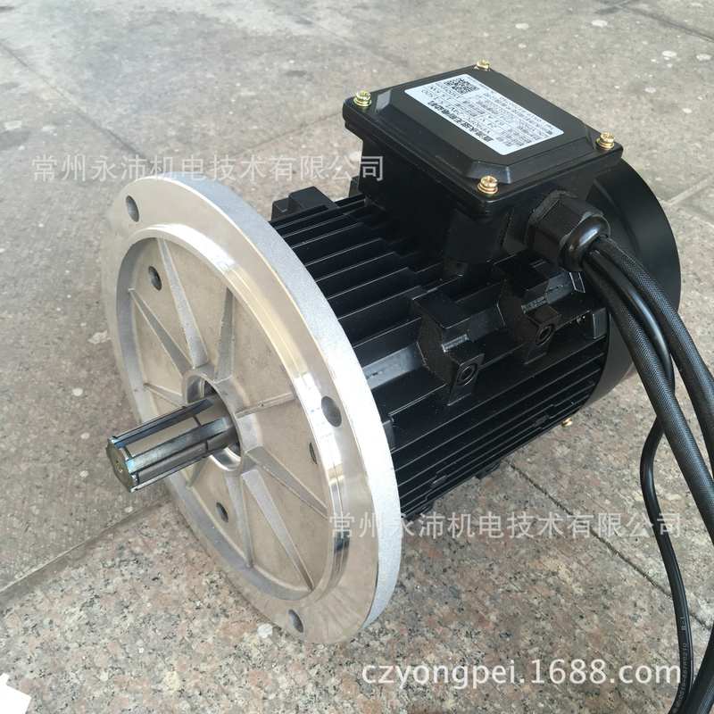 永沛电机YP80PC-48V0.8-1500 电动平板车电机无刷直流电机加速快