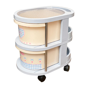 卧室床头收纳置物架出租房床边桌下小推车储物抽屉式零食移动柜子