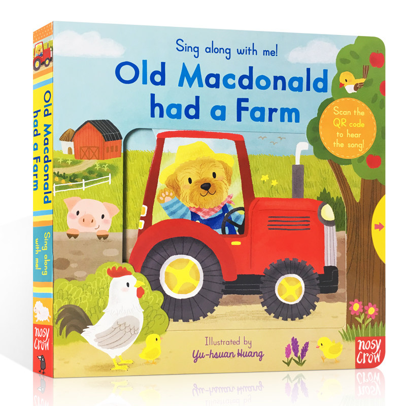 【送音频】英文原版绘本Sing Along with Me! Old Macdonald Had a Farm经典童谣机关操作纸板书活动童书老麦克唐纳有一个农场