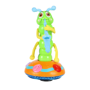 儿童扭扭虫萨克斯玩具电动会唱歌跳舞的毛毛虫1岁3男女孩宝宝玩具