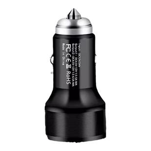 新款合金车载充电器120w超级快充24V货车通用点烟器转换插头闪充