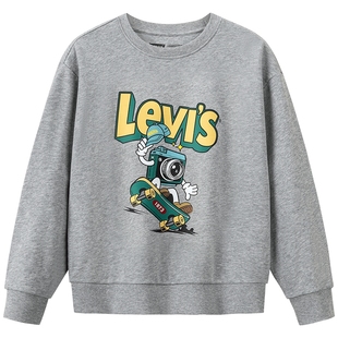 【新年马年】李维斯男童红色卫衣儿童套头衫2026拜年服过年衣服女