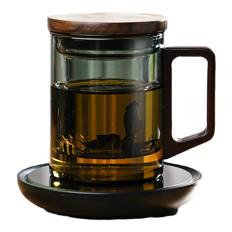 泡茶杯玻璃茶水分离杯子