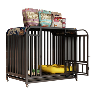 家用大型狗笼中型犬狗屋可移动室内分离带厕所狗狗围栏宠物专用笼