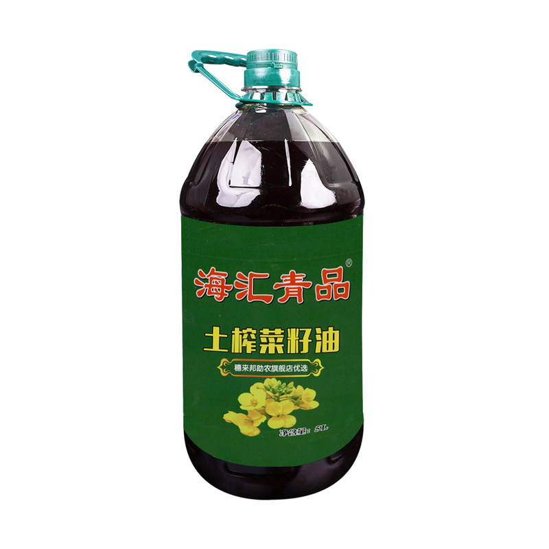 青海农家自榨非转基因菜籽油5L