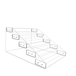 美甲指甲油架子透明亚克力架桌面上化妆品展示架子置物架香水收纳
