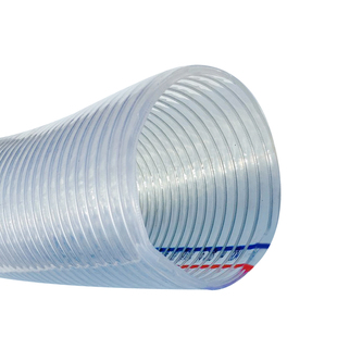 1寸1.5寸2寸3寸4寸柴油汽油机抽水泵进水管钢丝软管PVC透明波纹管